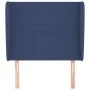 Kopfteil mit blauen Stoffohren 83x23x118/128 cm von vidaXL, Kopf- und Fußteile - Ref: Foro24-3117656, Preis: 78,08 €, Rabatt: %