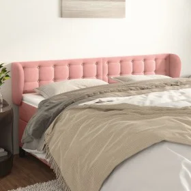 Rosa Samtkopfteil 183x23x78/88 cm von vidaXL, Kopf- und Fußteile - Ref: Foro24-3117643, Preis: 69,88 €, Rabatt: %