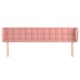 Rosa Samtkopfteil 183x23x78/88 cm von vidaXL, Kopf- und Fußteile - Ref: Foro24-3117643, Preis: 70,91 €, Rabatt: %