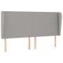 Kopfteil mit hellgrauen Stoffohren 203x23x118/128 cm von vidaXL, Kopf- und Fußteile - Ref: Foro24-3117698, Preis: 128,34 €, R...