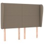 Headboard with ears in taupe gray fabric 147x23x118/128 cm by vidaXL, Headboards and footboards - Ref: Foro24-3117678, Price:...