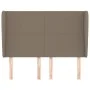 Headboard with ears in taupe gray fabric 147x23x118/128 cm by vidaXL, Headboards and footboards - Ref: Foro24-3117678, Price:...