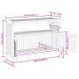 Mesa consola de jardín madera maciza acacia 110x35x75 cm