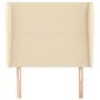 Headboard with cream fabric ears 93x23x118/128 cm by vidaXL, Headboards and footboards - Ref: Foro24-3117663, Price: 87,93 €,...