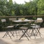 Folding cafeteria chairs 6 units steel and gray synthetic rattan by vidaXL, Garden chairs - Ref: Foro24-3152119, Price: 216,2...