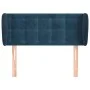 Dark blue velvet headboard 103x23x78/88 cm by vidaXL, Headboards and footboards - Ref: Foro24-3117624, Price: 58,48 €, Discou...