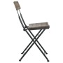 Folding cafeteria chairs 6 units steel and gray synthetic rattan by vidaXL, Garden chairs - Ref: Foro24-3152119, Price: 216,2...