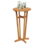 Mesa alta de jardín madera maciza de acacia Ø60x105 cm