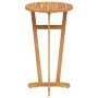 Mesa alta de jardín madera maciza de acacia Ø60x105 cm