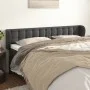 Kopfteil aus dunkelgrauem Samt, 183 x 23 x 78/88 cm von vidaXL, Kopf- und Fußteile - Ref: Foro24-3117639, Preis: 70,23 €, Rab...