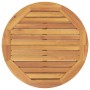 Mesa alta de jardín madera maciza de acacia Ø60x105 cm