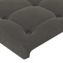 Kopfteil aus dunkelgrauem Samt, 183 x 23 x 78/88 cm von vidaXL, Kopf- und Fußteile - Ref: Foro24-3117639, Preis: 71,14 €, Rab...