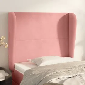 Kopfteil mit rosa Samtohren 103x23x118/128 cm von vidaXL, Kopf- und Fußteile - Ref: Foro24-3117723, Preis: 74,63 €, Rabatt: %