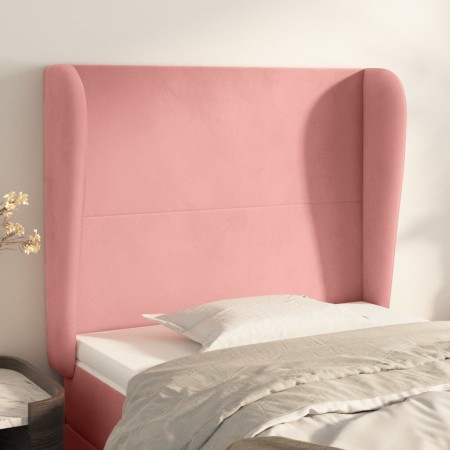 Kopfteil mit rosa Samtohren 103x23x118/128 cm von vidaXL, Kopf- und Fußteile - Ref: Foro24-3117723, Preis: 75,92 €, Rabatt: %