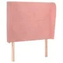 Headboard with pink velvet ears 103x23x118/128 cm by vidaXL, Headboards and footboards - Ref: Foro24-3117723, Price: 74,63 €,...