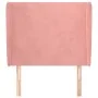 Headboard with pink velvet ears 103x23x118/128 cm by vidaXL, Headboards and footboards - Ref: Foro24-3117723, Price: 74,63 €,...