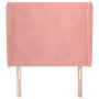 Kopfteil mit rosa Samtohren 103x23x118/128 cm von vidaXL, Kopf- und Fußteile - Ref: Foro24-3117723, Preis: 75,92 €, Rabatt: %