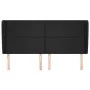 Headboard with ears black synthetic leather 163x23x118/128cm by vidaXL, Headboards and footboards - Ref: Foro24-3117772, Pric...