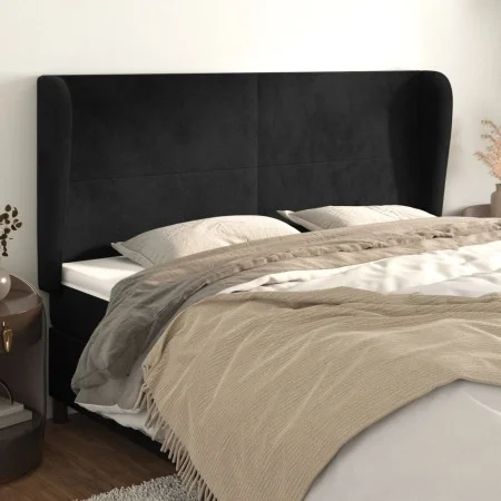 Headboard with light gray velvet ears 183x23x118/128 cm by vidaXL, Headboards and footboards - Ref: Foro24-3117738, Price: 13...