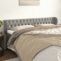 Hellgraues Samtkopfteil 183x23x78/88 cm von vidaXL, Kopf- und Fußteile - Ref: Foro24-3117540, Preis: 90,23 €, Rabatt: %