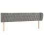 Hellgraues Samtkopfteil 183x23x78/88 cm von vidaXL, Kopf- und Fußteile - Ref: Foro24-3117540, Preis: 87,54 €, Rabatt: %