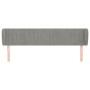 Light gray velvet headboard 183x23x78/88 cm by vidaXL, Headboards and footboards - Ref: Foro24-3117442, Price: 78,19 €, Disco...
