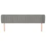 Light gray velvet headboard 183x23x78/88 cm by vidaXL, Headboards and footboards - Ref: Foro24-3117442, Price: 75,40 €, Disco...