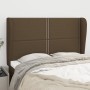 Headboard with light gray fabric ears 147x23x118/128 cm by vidaXL, Headboards and footboards - Ref: Foro24-3117817, Price: 10...