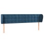 Dunkelblaues Samtkopfteil 203x23x78/88 cm von vidaXL, Kopf- und Fußteile - Ref: Foro24-3117648, Preis: 90,46 €, Rabatt: %