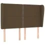 Headboard with light gray fabric ears 147x23x118/128 cm by vidaXL, Headboards and footboards - Ref: Foro24-3117817, Price: 10...