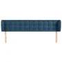 Dark blue velvet headboard 203x23x78/88 cm by vidaXL, Headboards and footboards - Ref: Foro24-3117648, Price: 90,58 €, Discou...