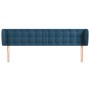 Dunkelblaues Samtkopfteil 203x23x78/88 cm von vidaXL, Kopf- und Fußteile - Ref: Foro24-3117648, Preis: 90,46 €, Rabatt: %