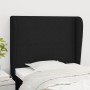 Cabecero con orejas de tela negro 93x23x118/128 cm de vidaXL, Cabeceros y pies de cama - Ref: Foro24-3117660, Precio: 79,28 €...