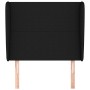 Cabecero con orejas de tela negro 93x23x118/128 cm de vidaXL, Cabeceros y pies de cama - Ref: Foro24-3117660, Precio: 79,28 €...