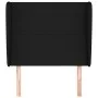 Headboard with black fabric ears 93x23x118/128 cm by vidaXL, Headboards and footboards - Ref: Foro24-3117660, Price: 77,56 €,...