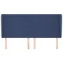 Headboard with blue fabric ears 163x23x118/128 cm by vidaXL, Headboards and footboards - Ref: Foro24-3117688, Price: 133,58 €...
