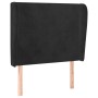 Headboard with black velvet ears 83x23x118/128 cm by vidaXL, Headboards and footboards - Ref: Foro24-3117708, Price: 89,47 €,...