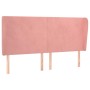 Kopfteil mit rosa Samtohren 163x23x118/128 cm von vidaXL, Kopf- und Fußteile - Ref: Foro24-3117735, Preis: 141,27 €, Rabatt: %