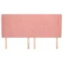 Kopfteil mit rosa Samtohren 163x23x118/128 cm von vidaXL, Kopf- und Fußteile - Ref: Foro24-3117735, Preis: 121,41 €, Rabatt: %