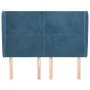 Headboard with dark blue velvet ears 147x23x118/128 cm by vidaXL, Headboards and footboards - Ref: Foro24-3117728, Price: 114...