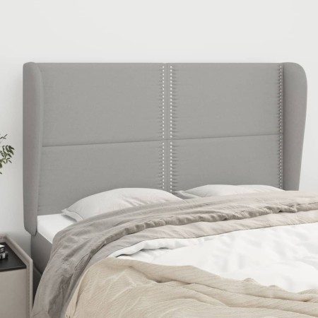Kopfteil mit hellgrauen Stoffohren 147x23x118/128 cm von vidaXL, Kopf- und Fußteile - Ref: Foro24-3117814, Preis: 103,06 €, R...