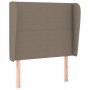 Kopfteil mit Ohren aus taupegrauem Stoff, 103 x 23 x 118/128 cm von vidaXL, Kopf- und Fußteile - Ref: Foro24-3117670, Preis: ...