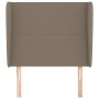 Kopfteil mit Ohren aus taupegrauem Stoff, 103 x 23 x 118/128 cm von vidaXL, Kopf- und Fußteile - Ref: Foro24-3117670, Preis: ...