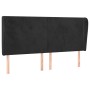Headboard with black velvet ears 203x23x118/128 cm by vidaXL, Headboards and footboards - Ref: Foro24-3117744, Price: 156,80 ...