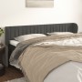 Kopfteil aus dunkelgrauem Samt, 183 x 23 x 78/88 cm von vidaXL, Kopf- und Fußteile - Ref: Foro24-3117443, Preis: 70,49 €, Rab...