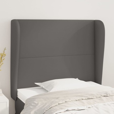 Kopfteil mit Ohren, graues Kunstleder, 103 x 23 x 118/128 cm von vidaXL, Kopf- und Fußteile - Ref: Foro24-3117764, Preis: 83,...
