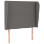 Kopfteil mit Ohren, graues Kunstleder, 103 x 23 x 118/128 cm von vidaXL, Kopf- und Fußteile - Ref: Foro24-3117764, Preis: 83,...