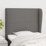 Headboard with dark gray fabric ears 93x23x118/128 cm by vidaXL, Headboards and footboards - Ref: Foro24-3117659, Price: 78,7...