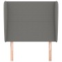 Kopfteil mit dunkelgrauen Stoffohren 93x23x118/128 cm von vidaXL, Kopf- und Fußteile - Ref: Foro24-3117659, Preis: 78,84 €, R...