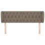 Cabecero de tela gris taupe 163x23x78/88 cm de vidaXL, Cabeceros y pies de cama - Ref: Foro24-3117490, Precio: 91,40 €, Descu...